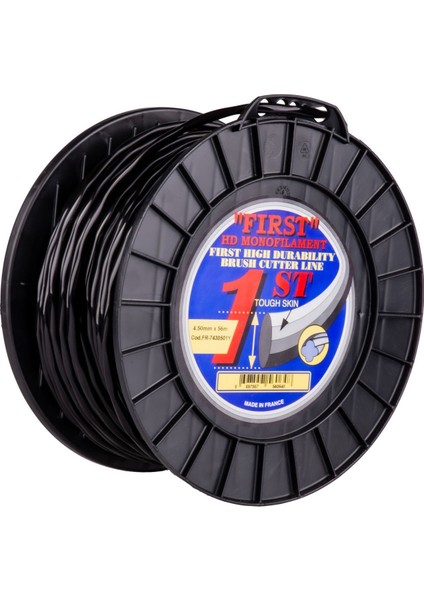 7430501Y Misina 4,5 mm 56 Metre Burgulu Silikonlu Siyah