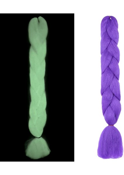Fosforlu Neon Örgülük Saç Esperer 100 Gr. / Mor