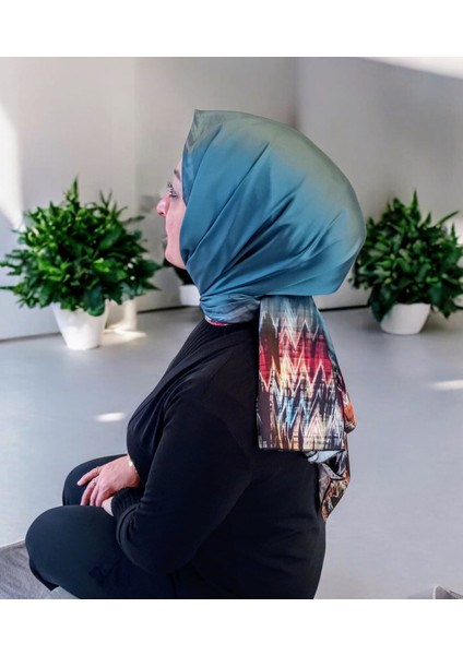 Desenli Haki Şal