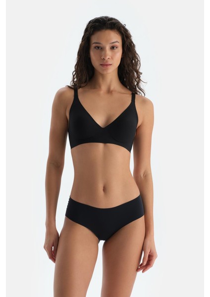 Siyah 1135KC Nıtsa Balensiz Dikişsiz Sütyen fırsatları