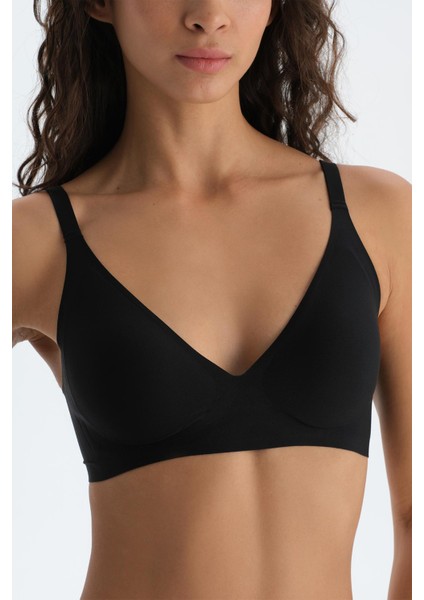 Siyah 1135KC Nıtsa Balensiz Dikişsiz Sütyen indirimleri