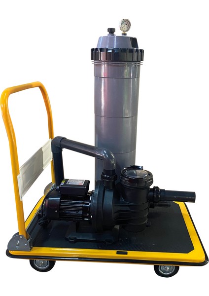 Havuz Portatif Vakum Süpürgesi Kartuş Filtreli Sistem