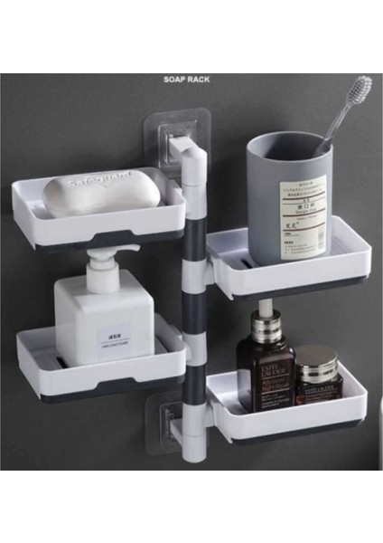 Banyo İçin 4 Katlı Organizer – Plastik Raflı