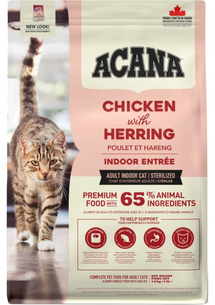 Chıcken With Herring 4,5kg Indoor Entree Sterilised Tavuk Hindi Kısırlaştırılmış Kedi Maması