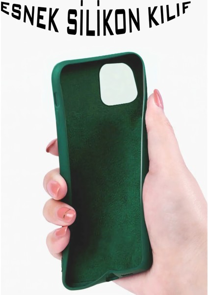 Apple iPhone Xr Uyumlu Premium Lansman Liquid Silikon Kılıf Içi Kadife-Fıstık Yeşil