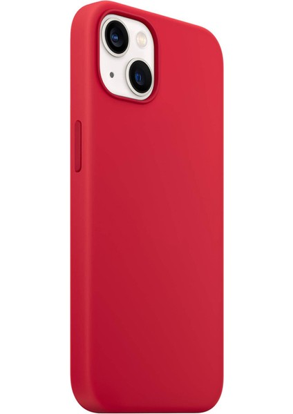 Apple iPhone 15 Plus Uyumlu Premium Lansman Liquid Silikon Kılıf Içi Kadife-Kırmızı