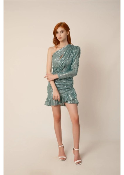 Tek Omuz Mini Elbise modelleri