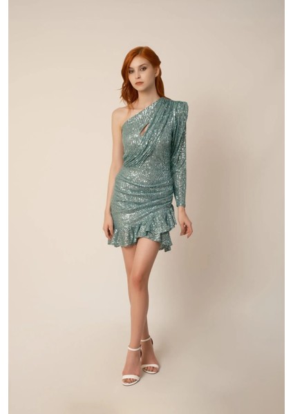 Tek Omuz Mini Elbise fırsatları