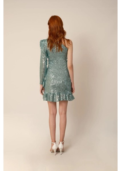 Tek Omuz Mini Elbise indirimleri