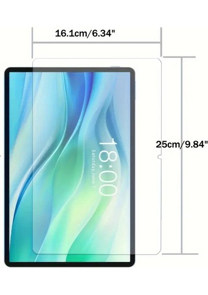 Honor Pad X8A Tablet Uyumlu Ekran Koruyucu Full Kaplayan Temperli Darbe Emici Nano Cam