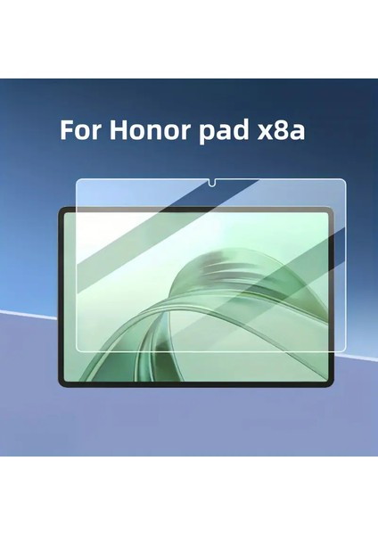 Honor Pad X8A Tablet Uyumlu Ekran Koruyucu Full Kaplayan Temperli Darbe Emici Nano Cam
