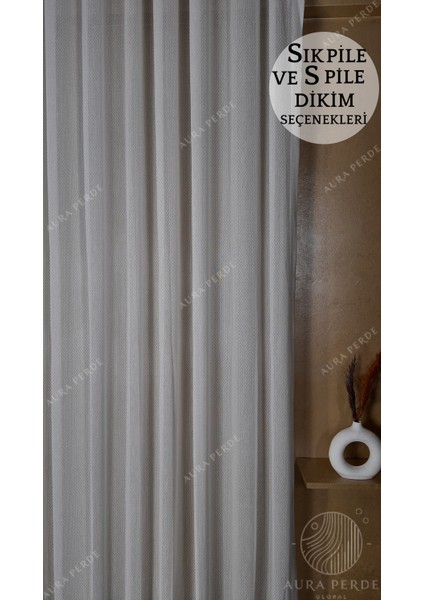 Geometrik Tül Perde-Sık Pile Pile Dikim Seçeneği,özel Ölçü Tül Perde,salon Tül Perdesi