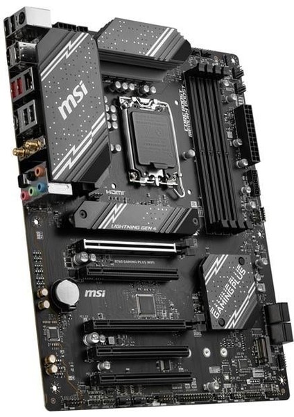 Msı B760 Gamıng Plus Wıfı Soket 1700 Ddr5 6800(OC) Pcı-E ,m.2 Usb3.2 Hdmı,dp 1x 2.5g Lan Wı-Fı 6e Atx