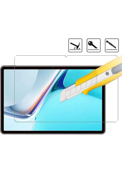 Samsung Galaxy Tab S10 Plus Tablet Ekran Koruyucu Full Kaplayan Temperli Darbe Emici Nano Cam