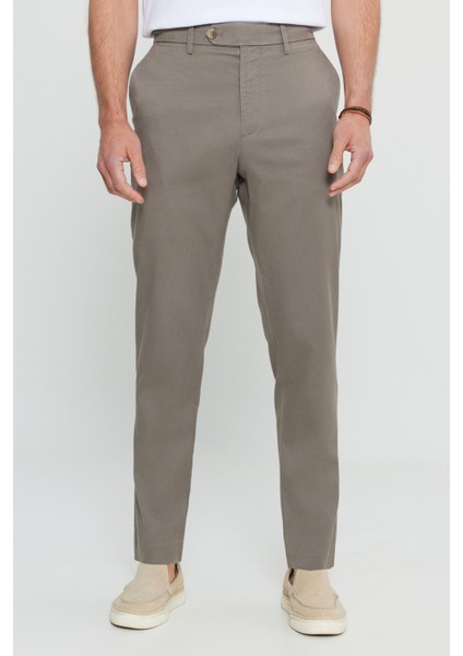 Pamuklu Slim Fit Dar Kesim Yan Cep Esnek Casual Pantolon
