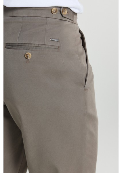 Pamuklu Slim Fit Dar Kesim Yan Cep Esnek Casual Pantolon