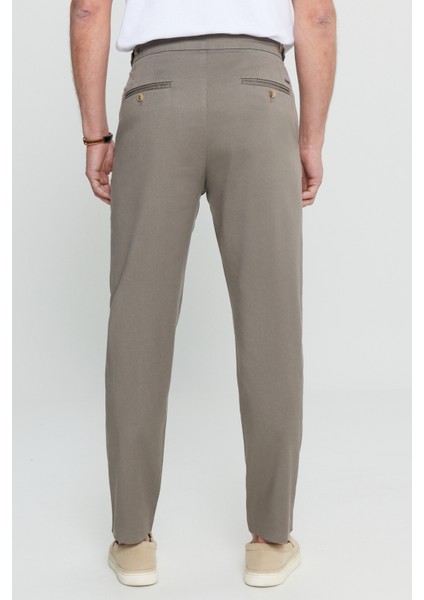 Pamuklu Slim Fit Dar Kesim Yan Cep Esnek Casual Pantolon