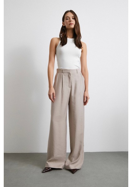 Modal Palazzo Pantolon Bej fiyatları