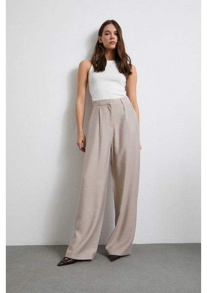 Modal Palazzo Pantolon Bej modelleri