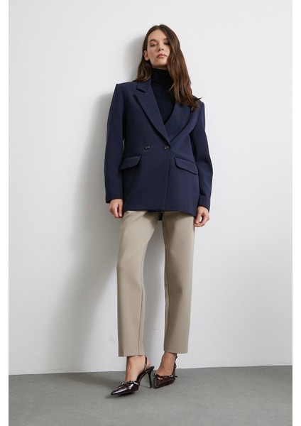 Yüksek Bel Geniş Paça Pantolon Vizon fiyatları