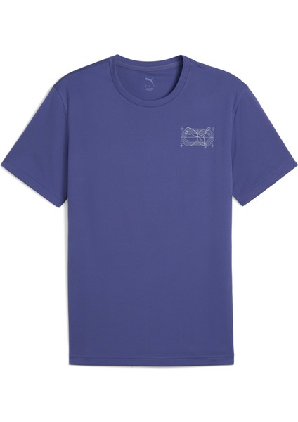 Erkek Grafik Skeleton Koşu Antrenmanı Tişörtü