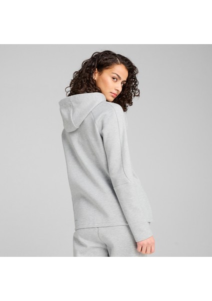 Kadın Evostrıpe Tam Fermuarlı Kapüşonlu Sweatshirt fiyatları