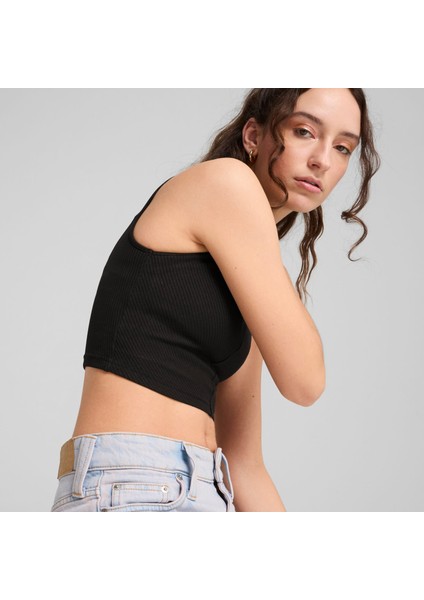 Wardrobe Ess Kadın Nervürlü Crop Üst fırsatları