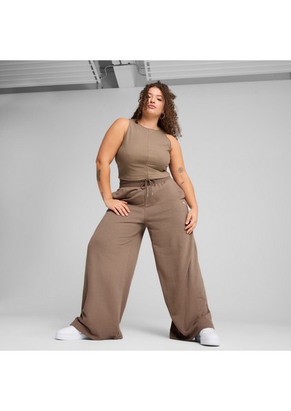 Wardrobe Ess Kadın Nervürlü Crop Üst modelleri