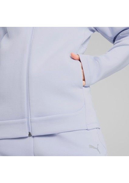 Kadın Evostrıpe Tam Fermuarlı Kapüşonlu Sweatshirt