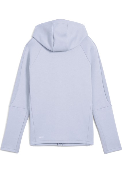 Kadın Evostrıpe Tam Fermuarlı Kapüşonlu Sweatshirt