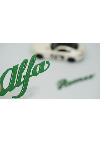 Alfa Romeo Yeşil Abs Bagaj 3m 3D Yazı Amblem