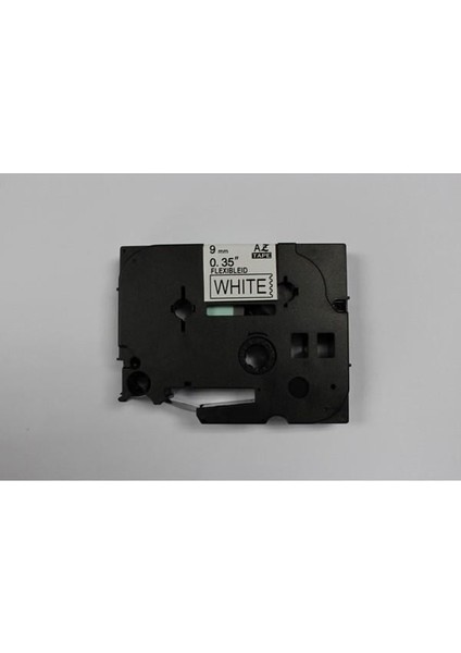 Prıntpen Brother P-Touch TZE-FX221 Beyaz Esnek Etıkete Sıyah (9mm x 8m)