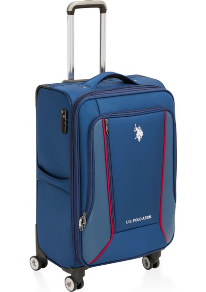 Us Polo Assn 24019-24020-24021 Orta Boy Ultra Light Hafif Lüx Kumaş Tekerlekli Valiz