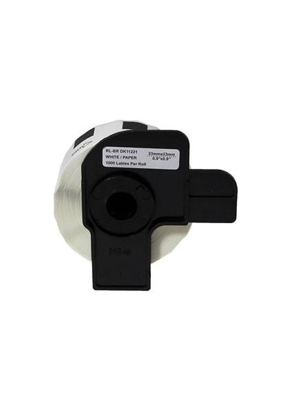 Prıntpen Brother P-Touch DK-11221 Kare Etıket (1000 Adet/rulo) (23MM x 23MM)
