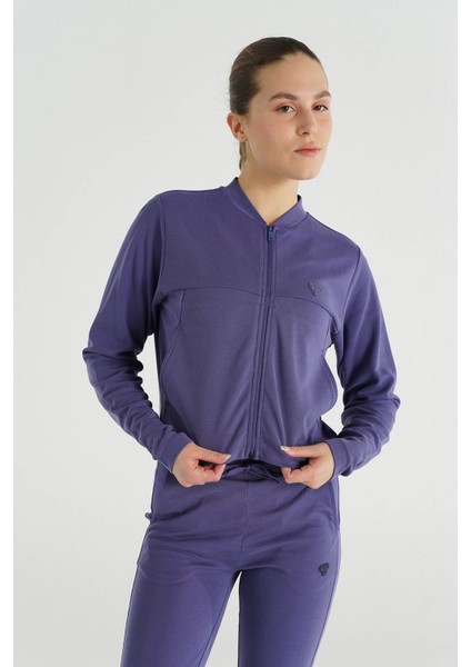 Hmlrose Zıp Jacket Mor Kadın Sweatshirt 922291-9963