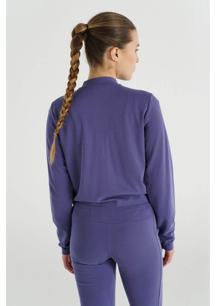 Hmlrose Zıp Jacket Mor Kadın Sweatshirt 922291-9963 fiyatları