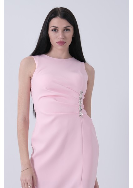 Pudra Önü Taş Detaylı Yırtmaçlı Tüy Detaylı Abiye 9705402.79 indirimleri