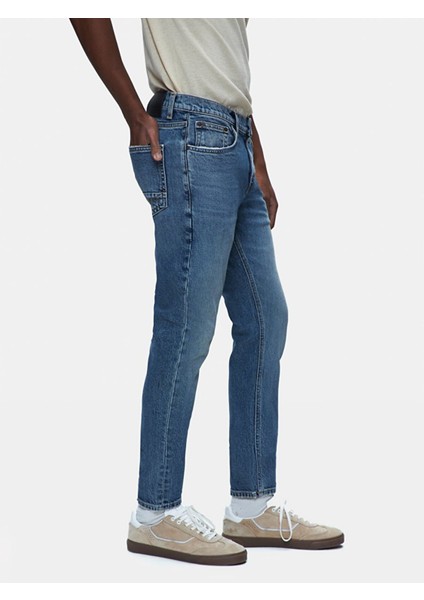 Erkek Smarty Y Dar Paça Orta Bel Jean Pantolon fırsatları