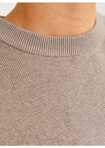 Bisiklet Yaka Relaxed Kahve Erkek Kazak 12259666_JPRBLAMILANO Stıtch Knıt C modelleri