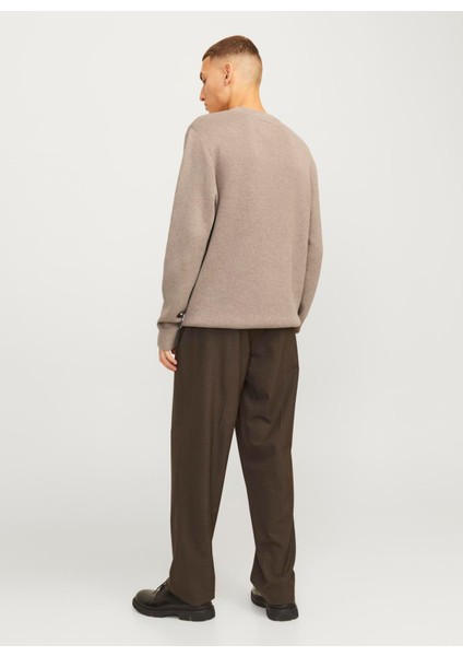 Bisiklet Yaka Relaxed Kahve Erkek Kazak 12259666_JPRBLAMILANO Stıtch Knıt C indirimleri