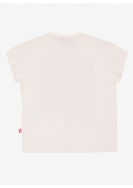 Baskılı Ekru Kız Çocuk T-Shirt BRB5SG-TST6402 fiyatları