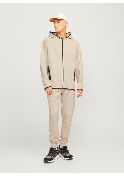 Normal Bel Lastikli Paça Bej Erkek Pantolon Jpstwıll Fusıon Sweat Pants Noos