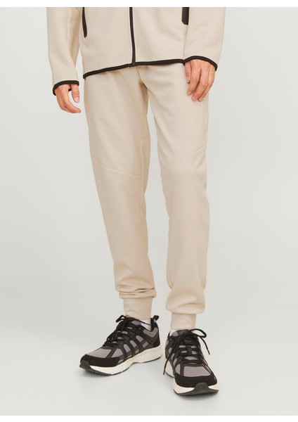 Normal Bel Lastikli Paça Bej Erkek Pantolon Jpstwıll Fusıon Sweat Pants Noos