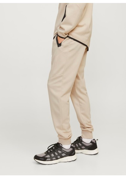 Normal Bel Lastikli Paça Bej Erkek Pantolon Jpstwıll Fusıon Sweat Pants Noos