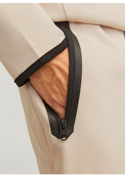 Normal Bel Lastikli Paça Bej Erkek Pantolon Jpstwıll Fusıon Sweat Pants Noos