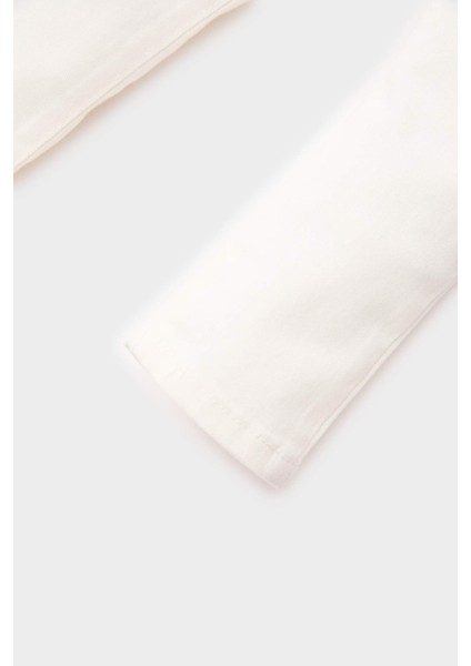 Erkek Bebek Basic Düz Beyaz Jean Pantolon E1854A525SP