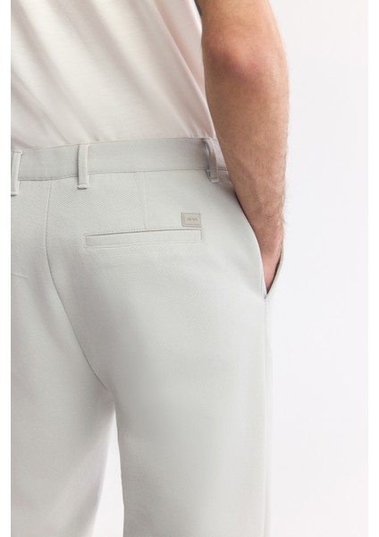 Erkek Açık Gri Klasik Bel Pamuklu Jersey Carrot Fit Pantolon A51Y3013 indirimleri