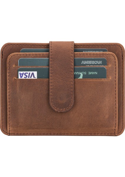 Unisex Deri Kredi Kartlık, Minimalist Çok Amaçlı Premium Kalite Cüzdan/kredi Kartlık