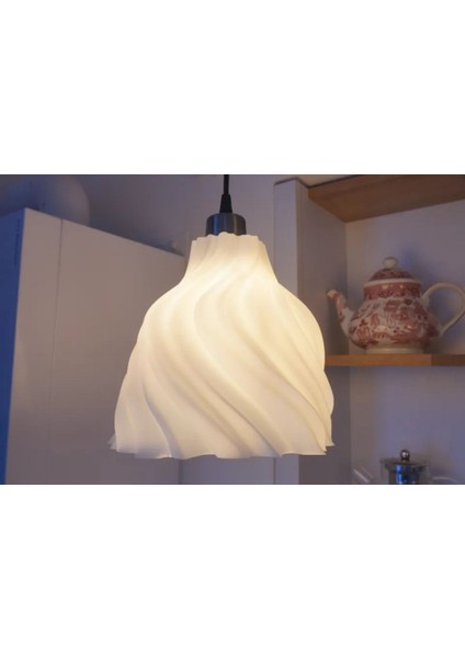 Modern Avize - 3D Baskı - Ampul Hediye