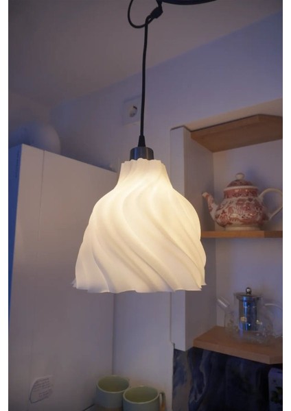 Modern Avize - 3D Baskı - Ampul Hediye